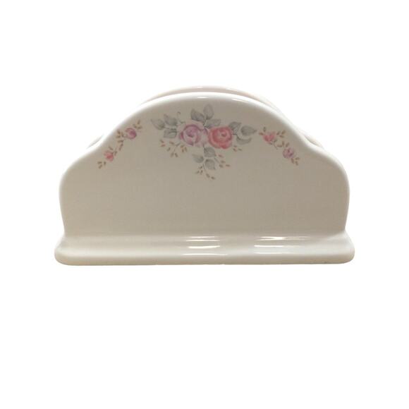 Pfaltzgraff Trousseau Stoneware Napkin Holder 6 1/2" Long Discontinued 80s 90s - Picture 1 of 10
